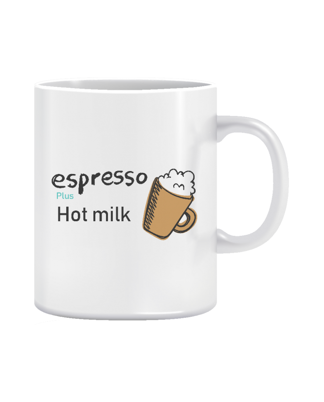 Puodelis espresso hot milk Puodelis espresso hot milk